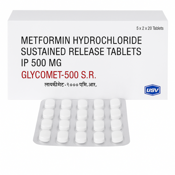 GLYCOMET SR 500 (500mg Metformin)